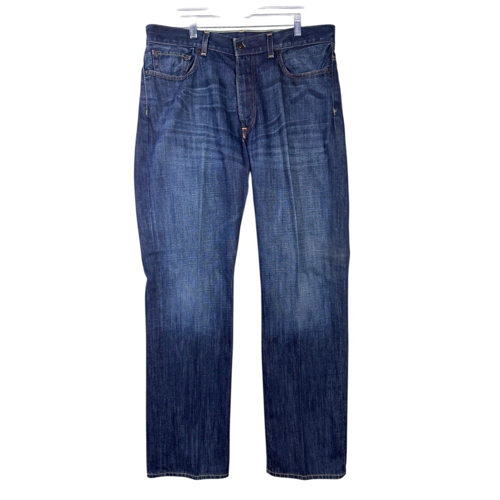 X2 Quality Denim Men's‎ Jeans Size 36L x 34L Blue Classic Straight Regular Fit